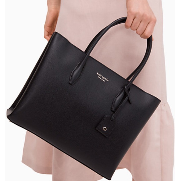 NWT Kate Spade Eva medium black handbag Satchel - Picture 3 of 14